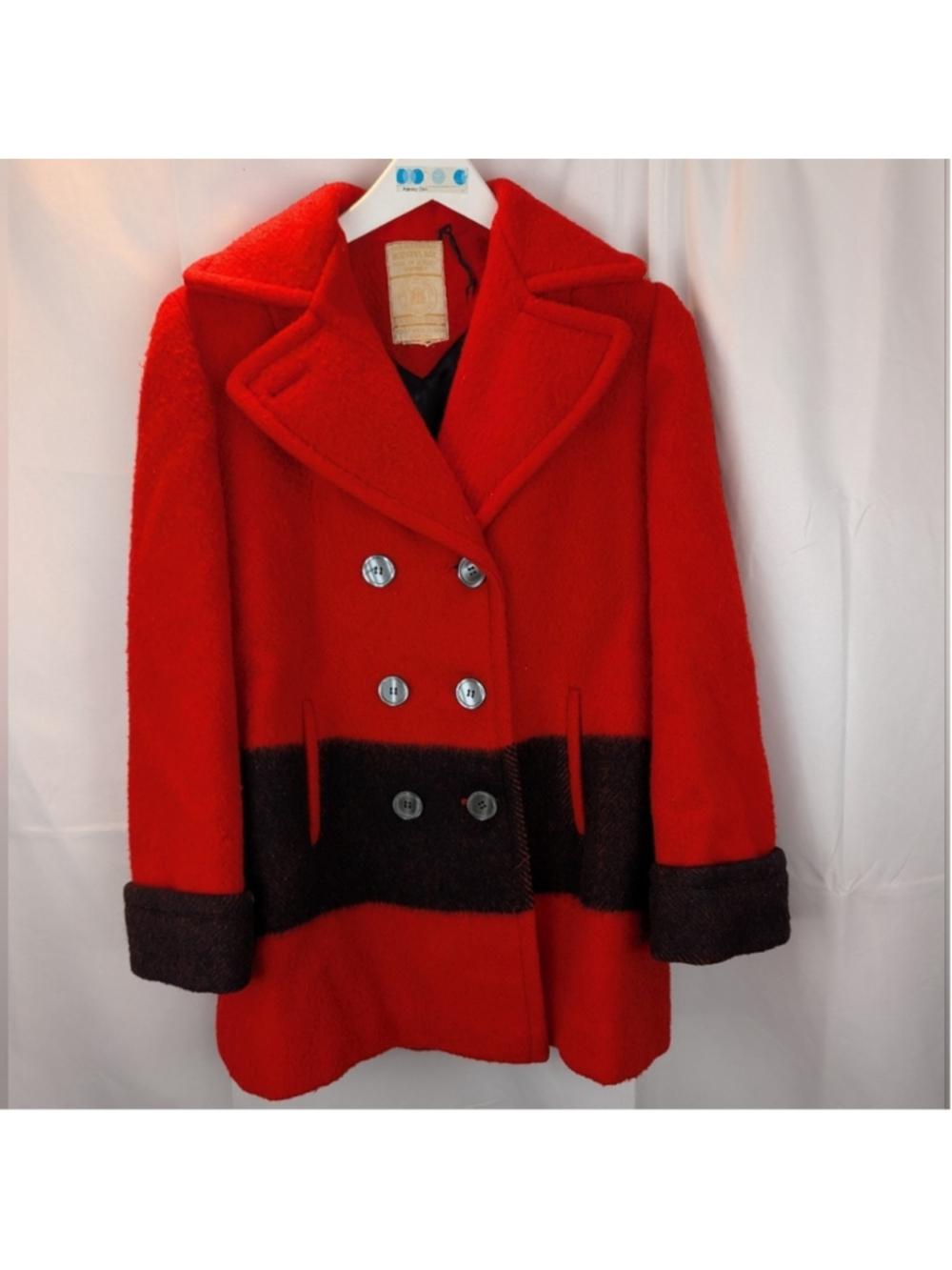 HUDSON’S BAY COMPANY 100% wool vintage 1950s-1970s red point jacket S GUC